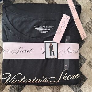 Victoria's Secret Black and Pink Pajama Set